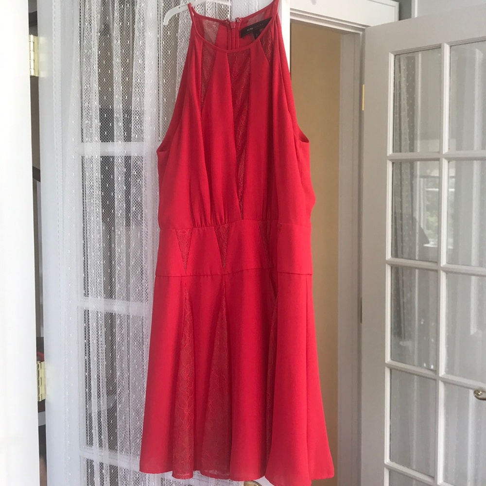 Red mini dress BCBG